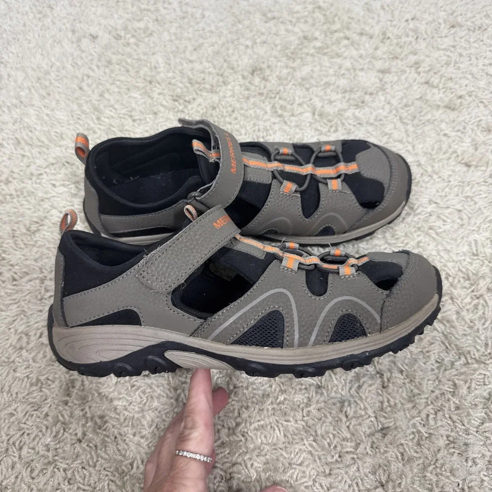 Merrell Hydro Teton Outdoor Hiking Rugged Performance Water Shoe Boys 5M Camping